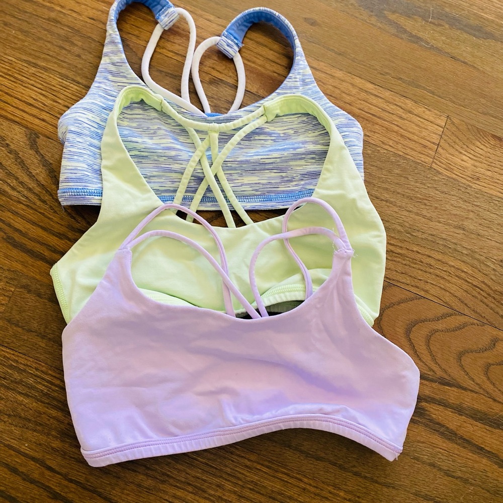 Ivivva bundle 3 sport bras size 10 kids